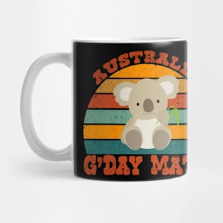 Vintage Australian Gday Mate with Koala Mug